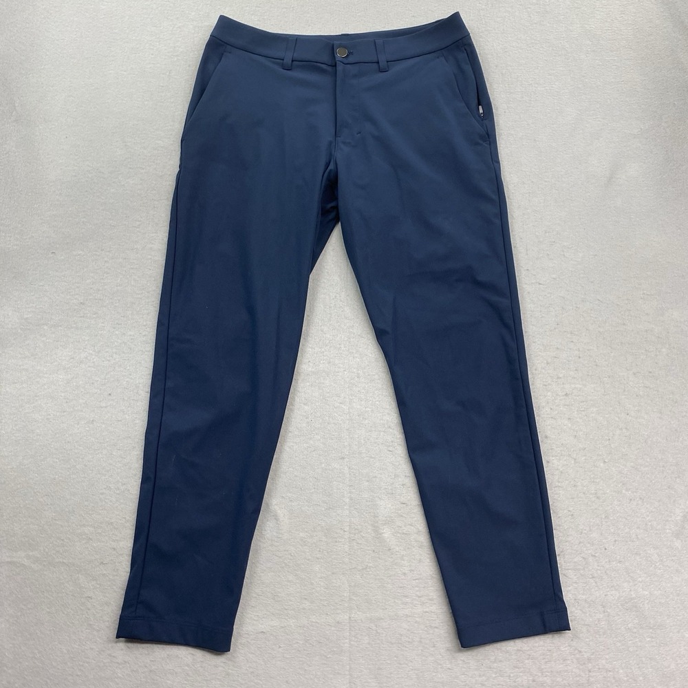 Lululemon Pants Mens 31x27** Blue Chino ABC Trouser Slim Fit Warpstreme